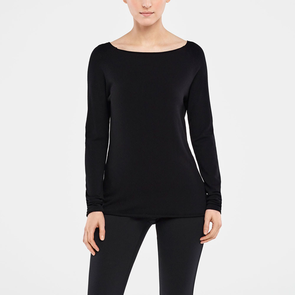 Sarah Pacini PULL COL BATEAU De face