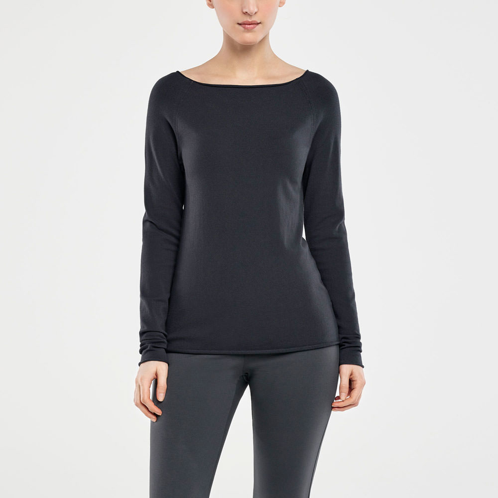 Sarah Pacini PULL COL BATEAU De face