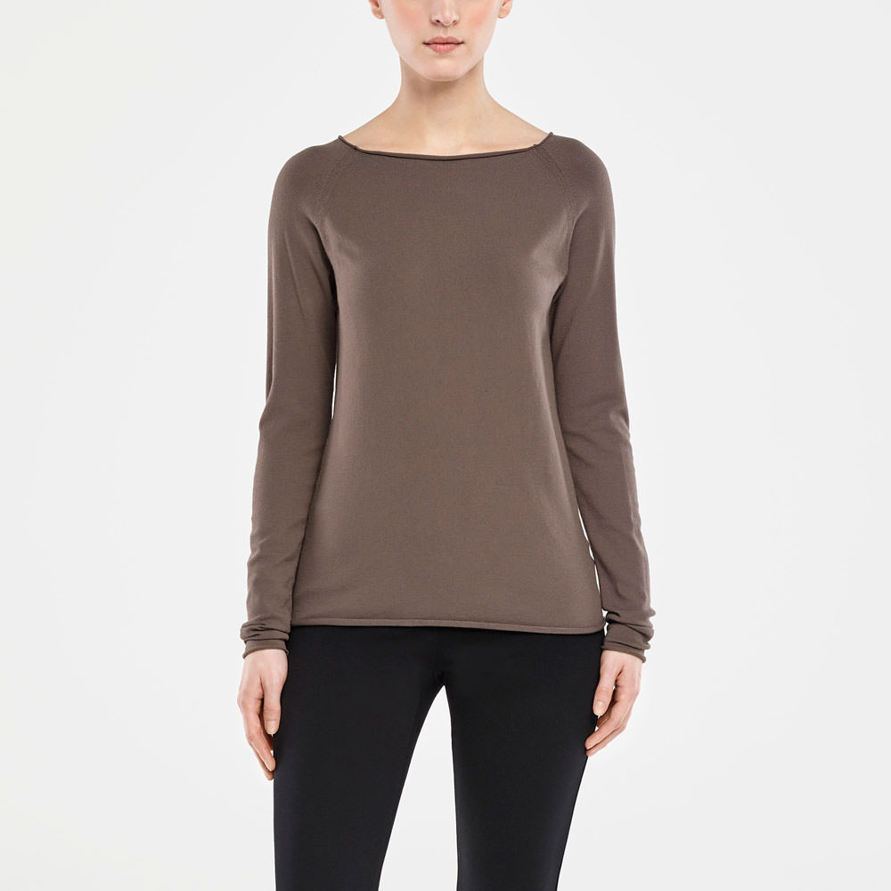 Sarah Pacini SWEATER MIT U-BOOT-AUSSCHNITT Vorne