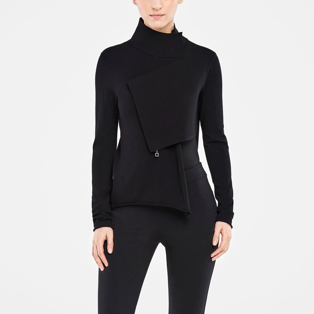 Sarah Pacini CARDIGAN ASYMÉTRIQUE De face