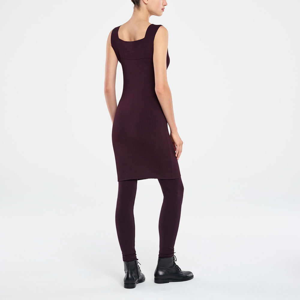 Sarah Pacini ROBE AUX GENOUX - ENCOLURE CARRÉE Derrière