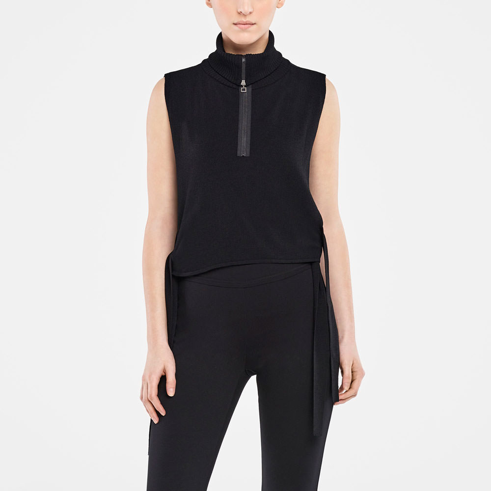 Sarah Pacini SWEATER MIT OFFENEN SEITEN Vorne