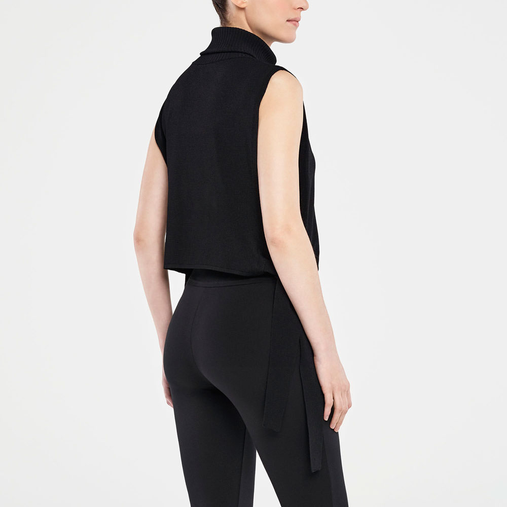 Sarah Pacini SWEATER MIT OFFENEN SEITEN Rück