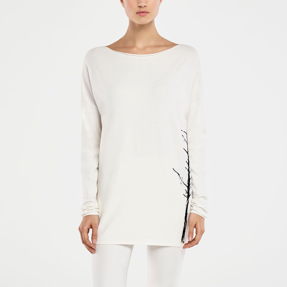 Sarah Pacini LANGER SWEATER – BAUM DES LEBENS Vorne