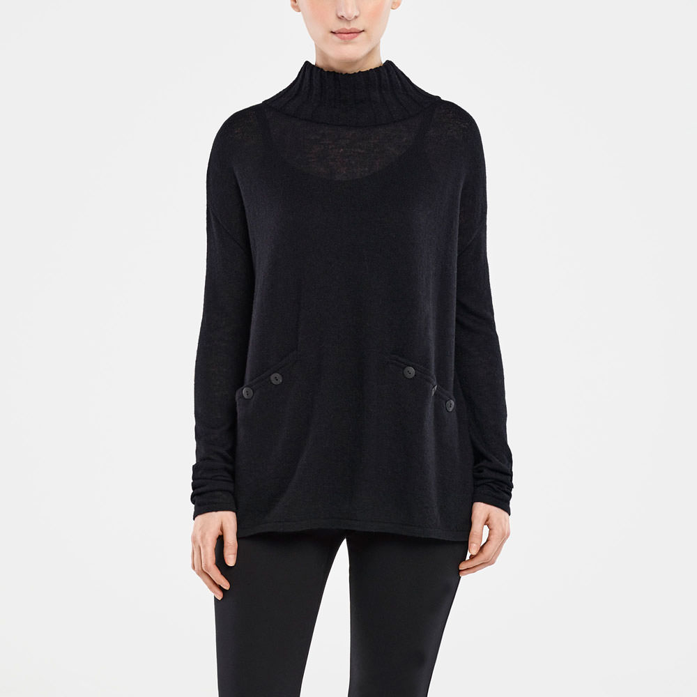 Sarah Pacini MOCK NECK SWEATER Front