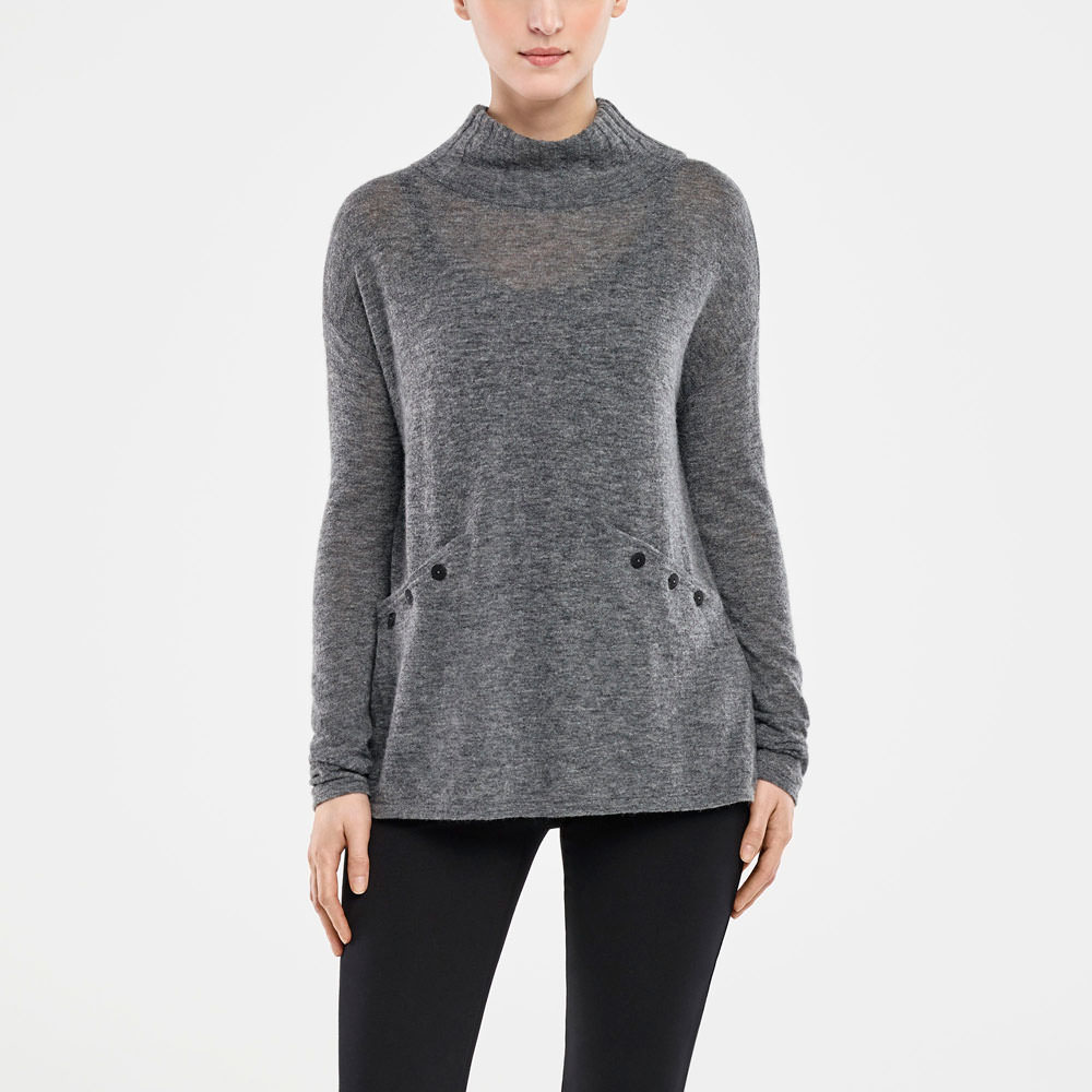 Sarah Pacini PULL COL MONTANT De face