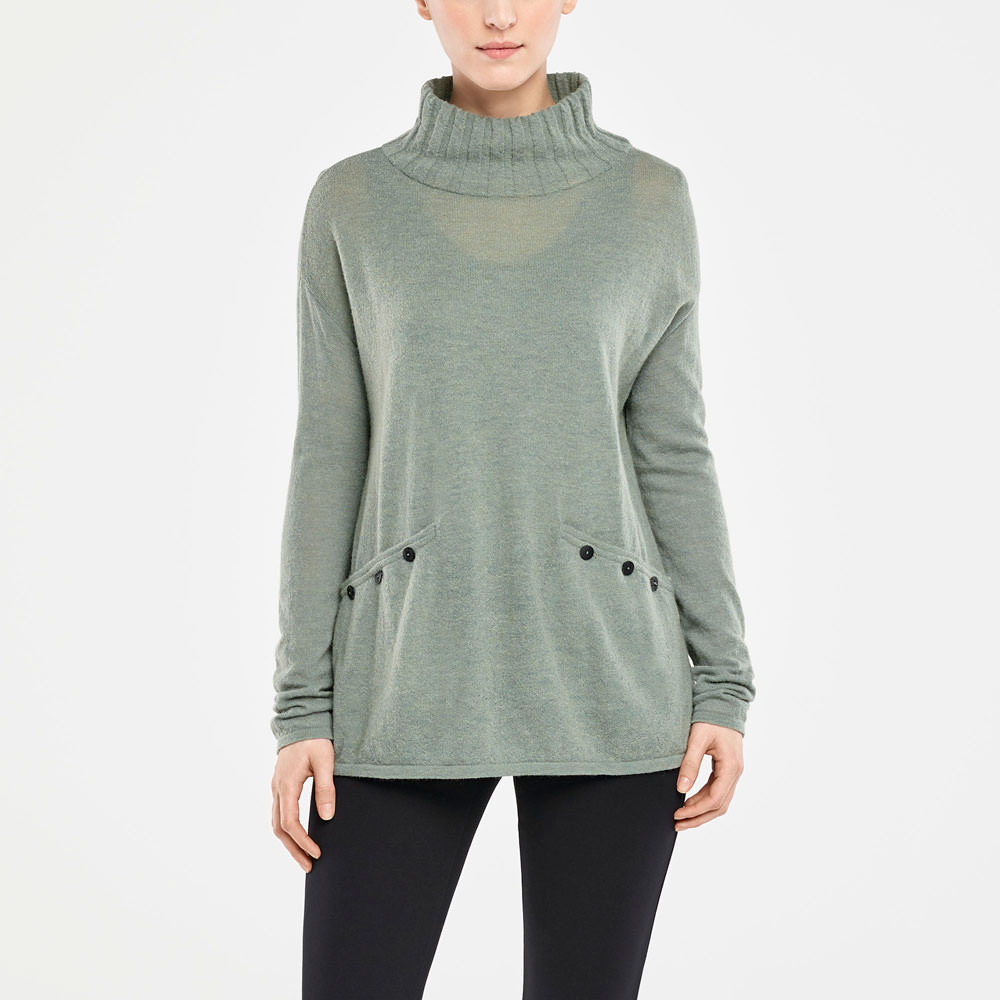 Sarah Pacini SWEATER MIT STEHKRAGEN Vorne