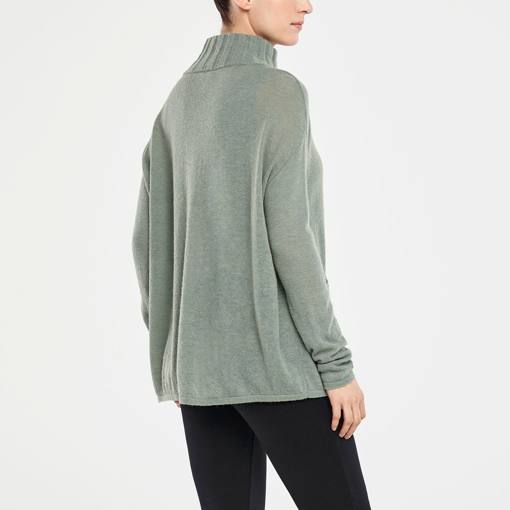 Sarah Pacini SWEATER MIT STEHKRAGEN Rück
