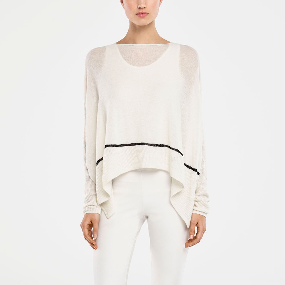 Sarah Pacini SWEATER - SIDE SLITS Front