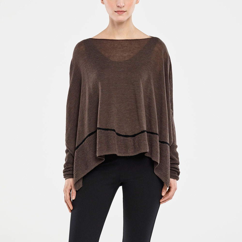 Sarah Pacini PULL – FENTES DE CÔTÉ De face