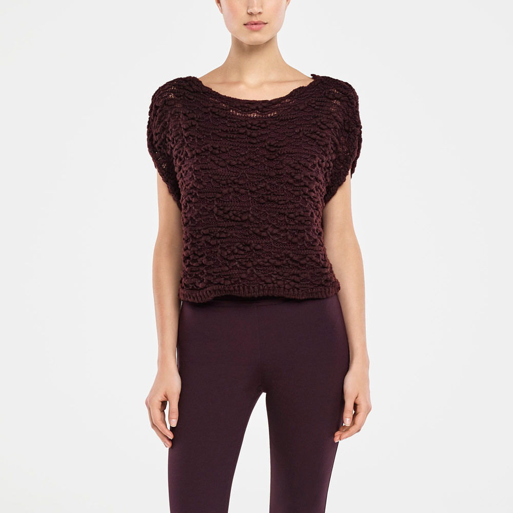 Sarah Pacini SLEEVELESS SWEATER - TRANSLUCENT Front
