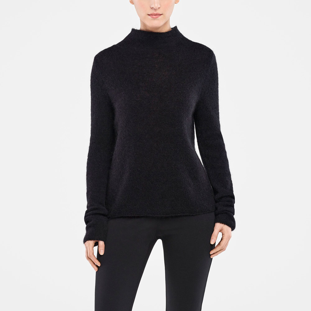 Sarah Pacini MOHAIR-SWEATER – STEHKRAGEN Vorne