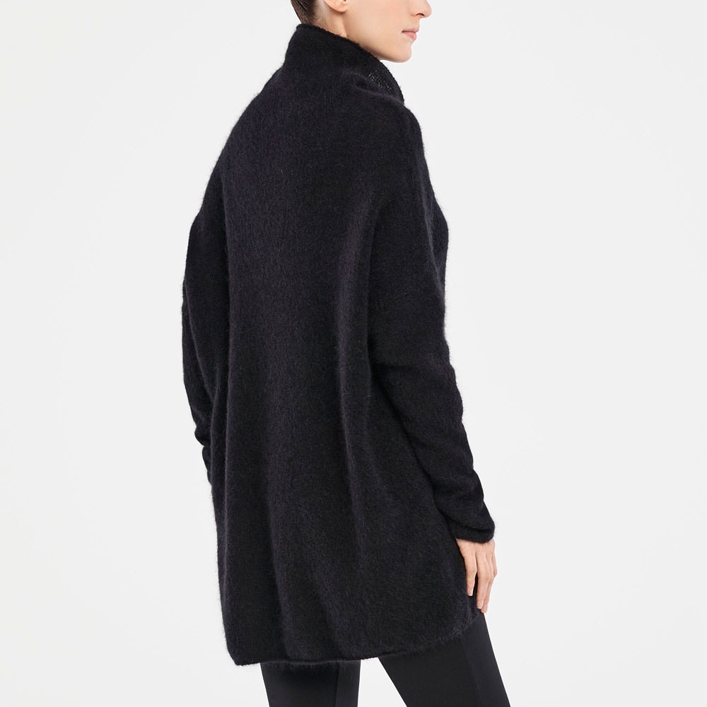Sarah Pacini PULL LONG EN MOHAIR– COL BENITIER Derrière