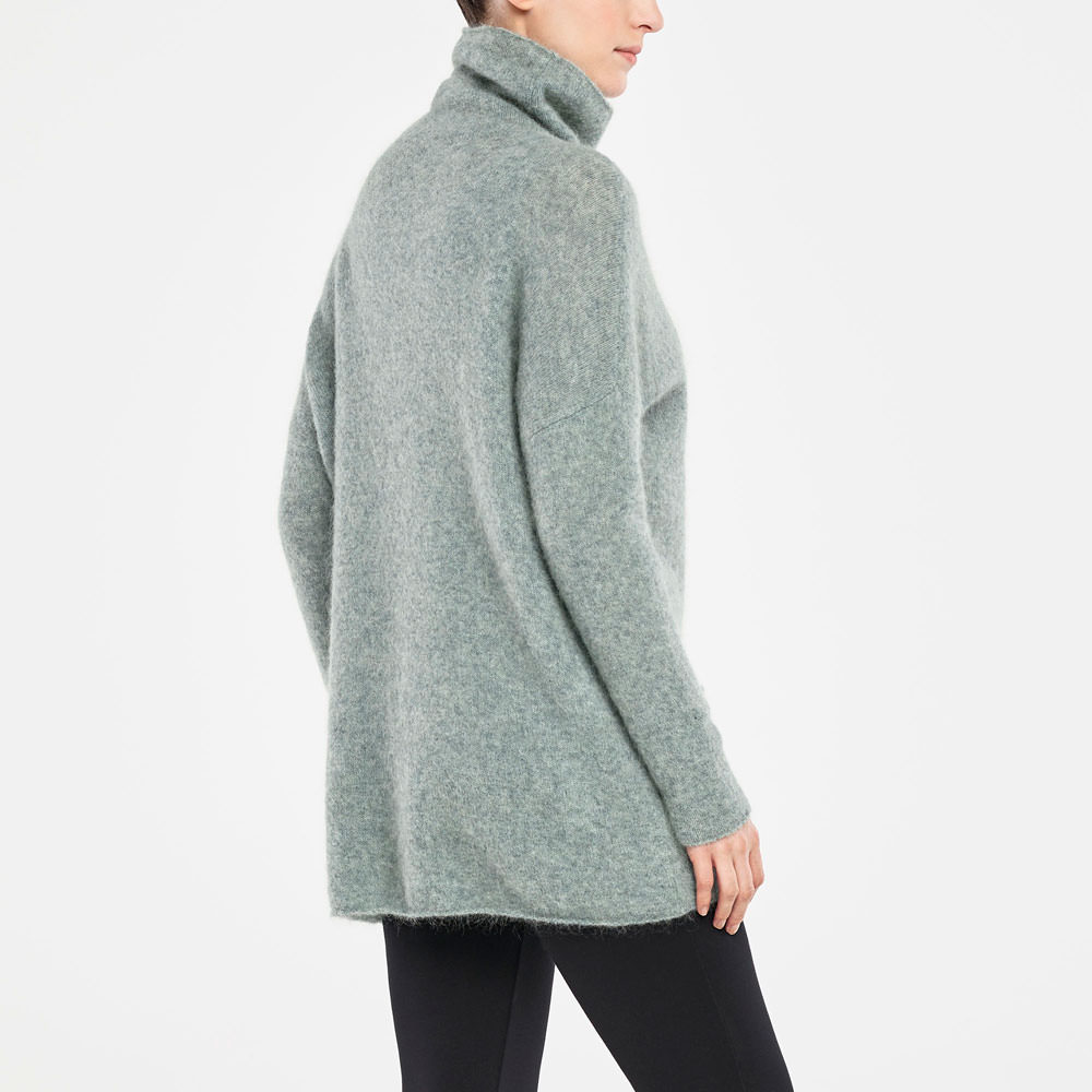 Sarah Pacini PULL LONG EN MOHAIR– COL BENITIER Derrière