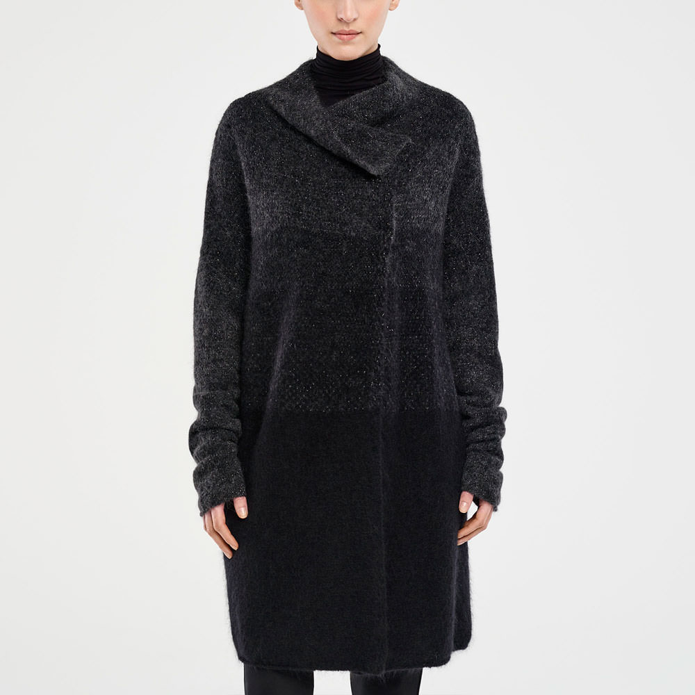 Sarah Pacini CARDIGAN LONG – EFFET OMBRÉ De face