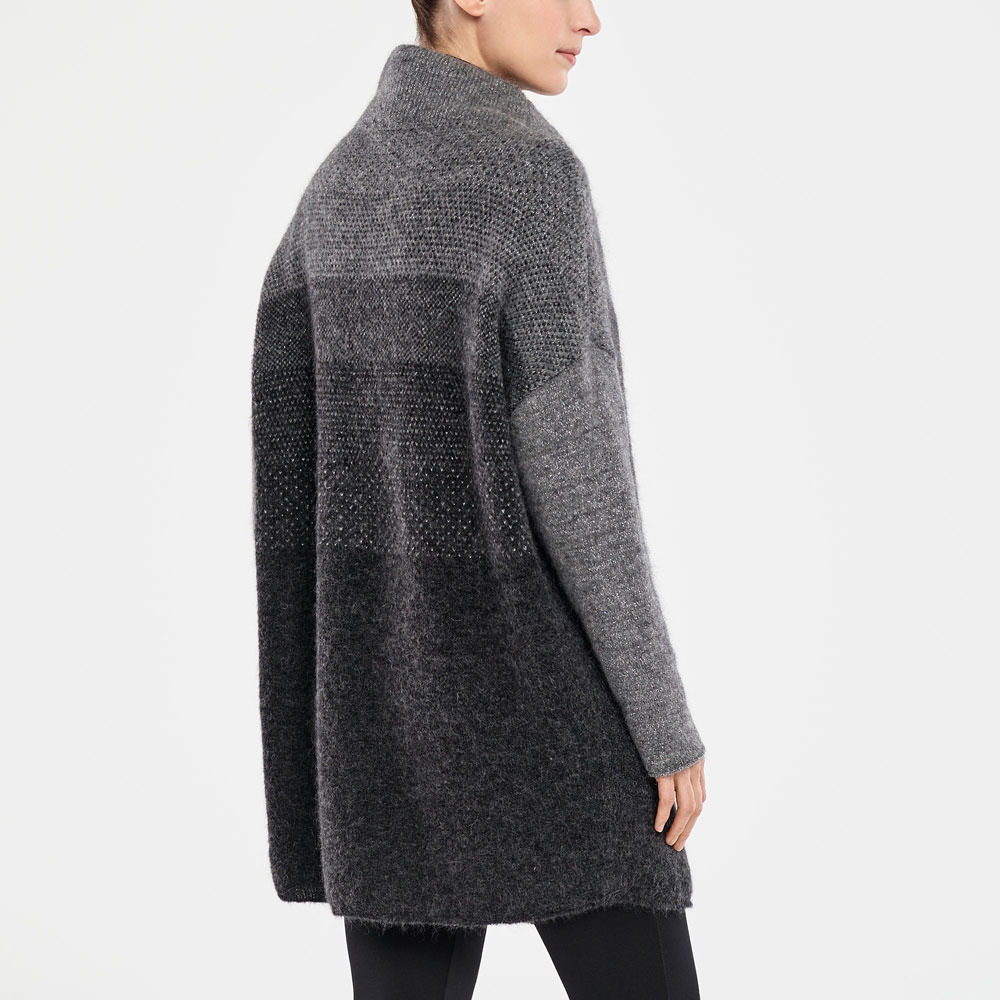 Sarah Pacini LONG CARDIGAN - OMBRÉ DESIGN Back view