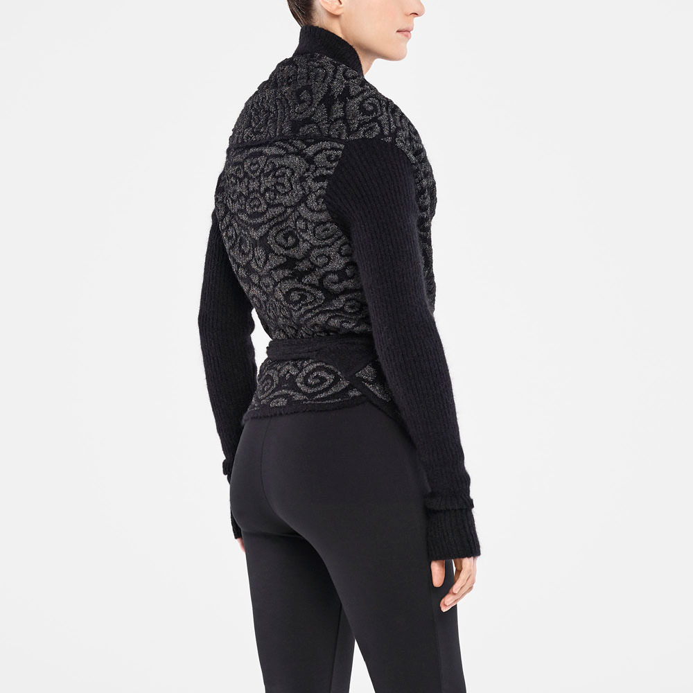 Sarah Pacini CACHE-CŒUR JACQUARD Derrière
