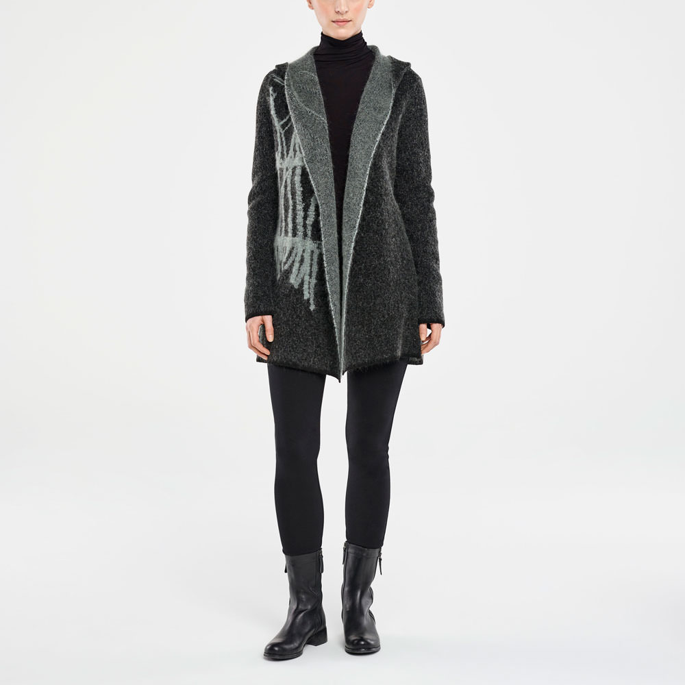Sarah Pacini CARDIGAN LONG – ARBRE DE VIE De face