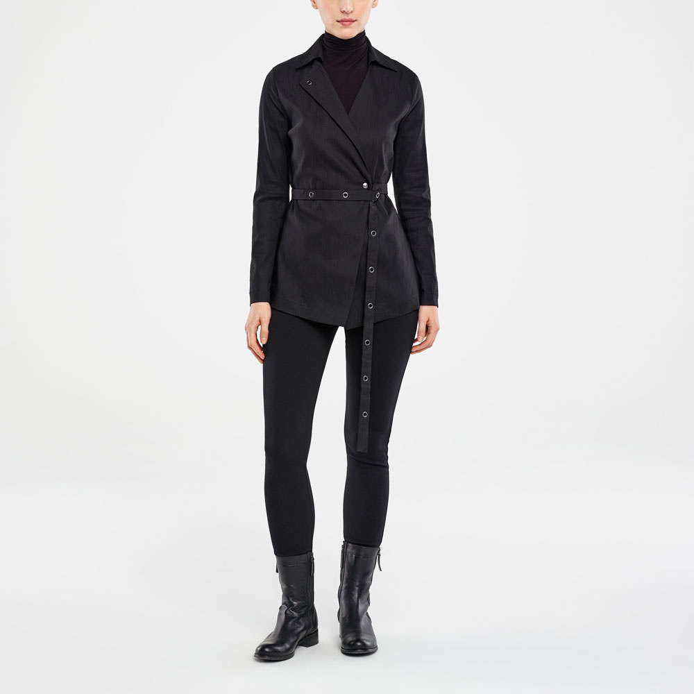 Sarah Pacini VESTE- LIN EXTENSIBLE De face