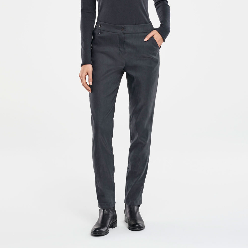 Sarah Pacini STRETCH LINEN PANTS Front