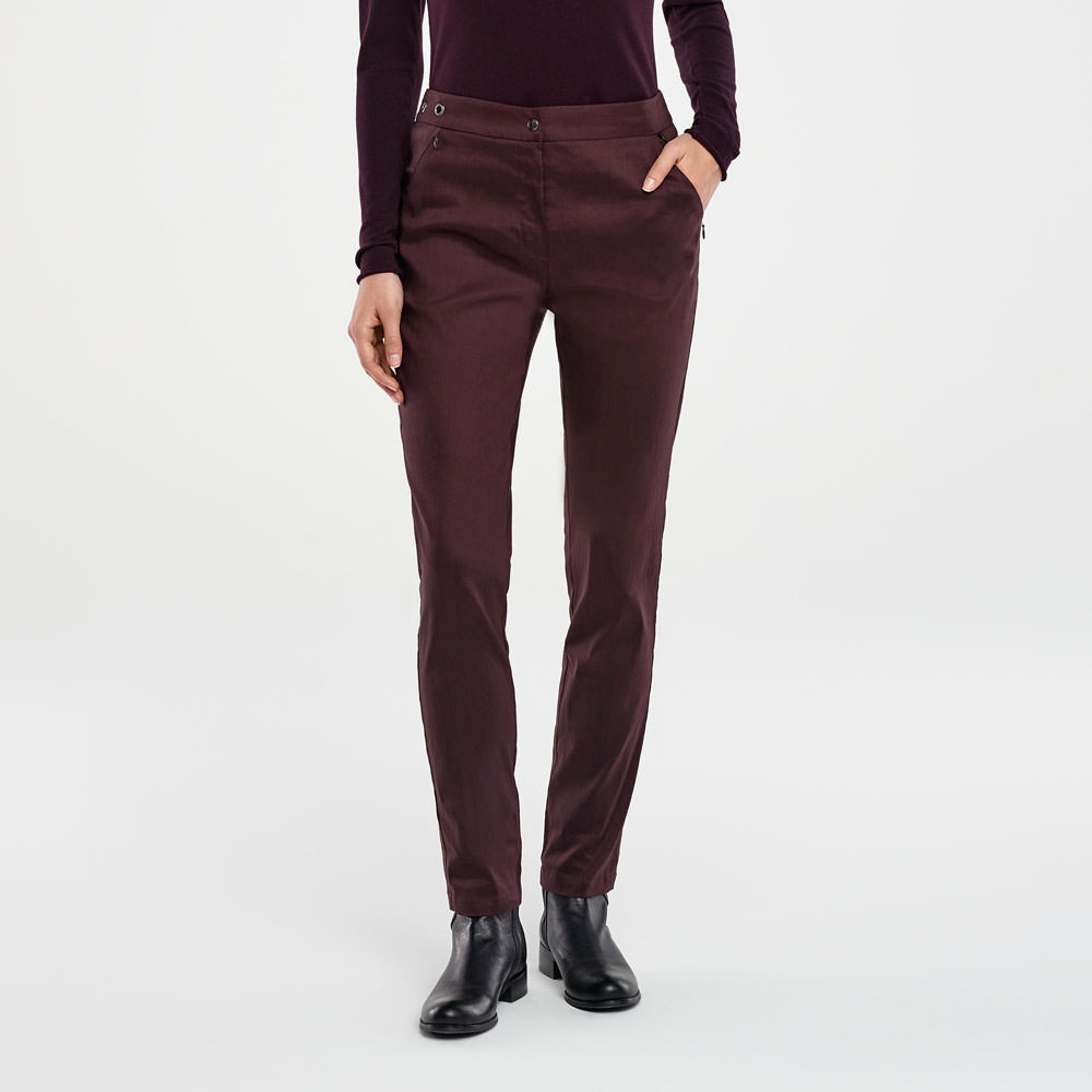 Sarah Pacini HOSE AUS STRETCHLEINEN Vorne