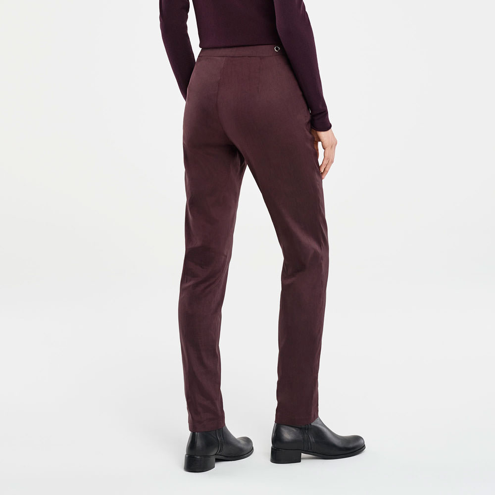 Sarah Pacini HOSE AUS STRETCHLEINEN Rück