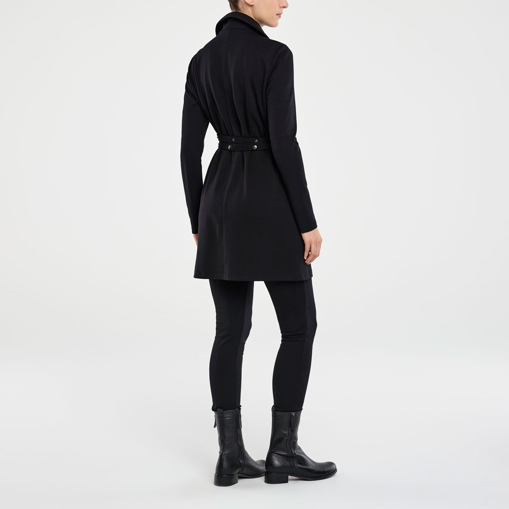 Sarah Pacini JERSEYJACKE – GÜRTEL MIT DRUCKKNÖPFEN Rück
