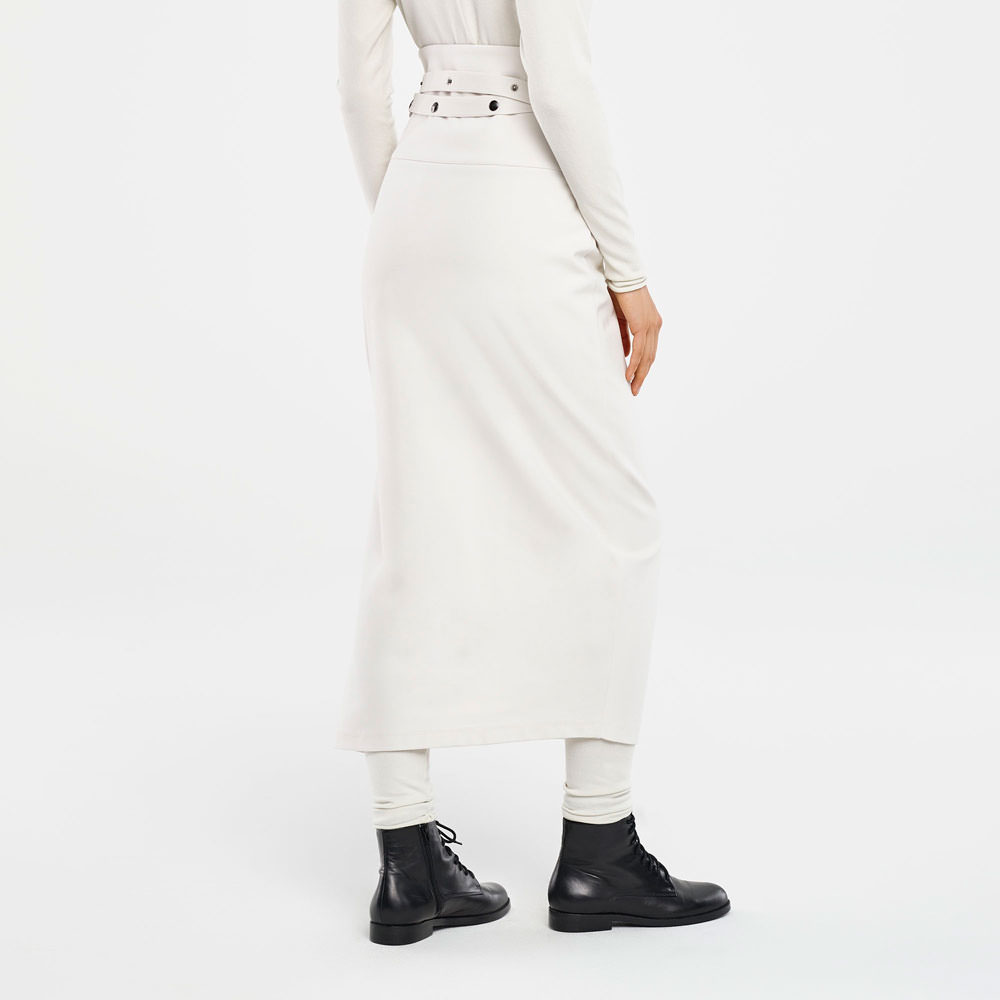 Sarah Pacini JUPE MAXI – FENTE À BOUTONS Derrière