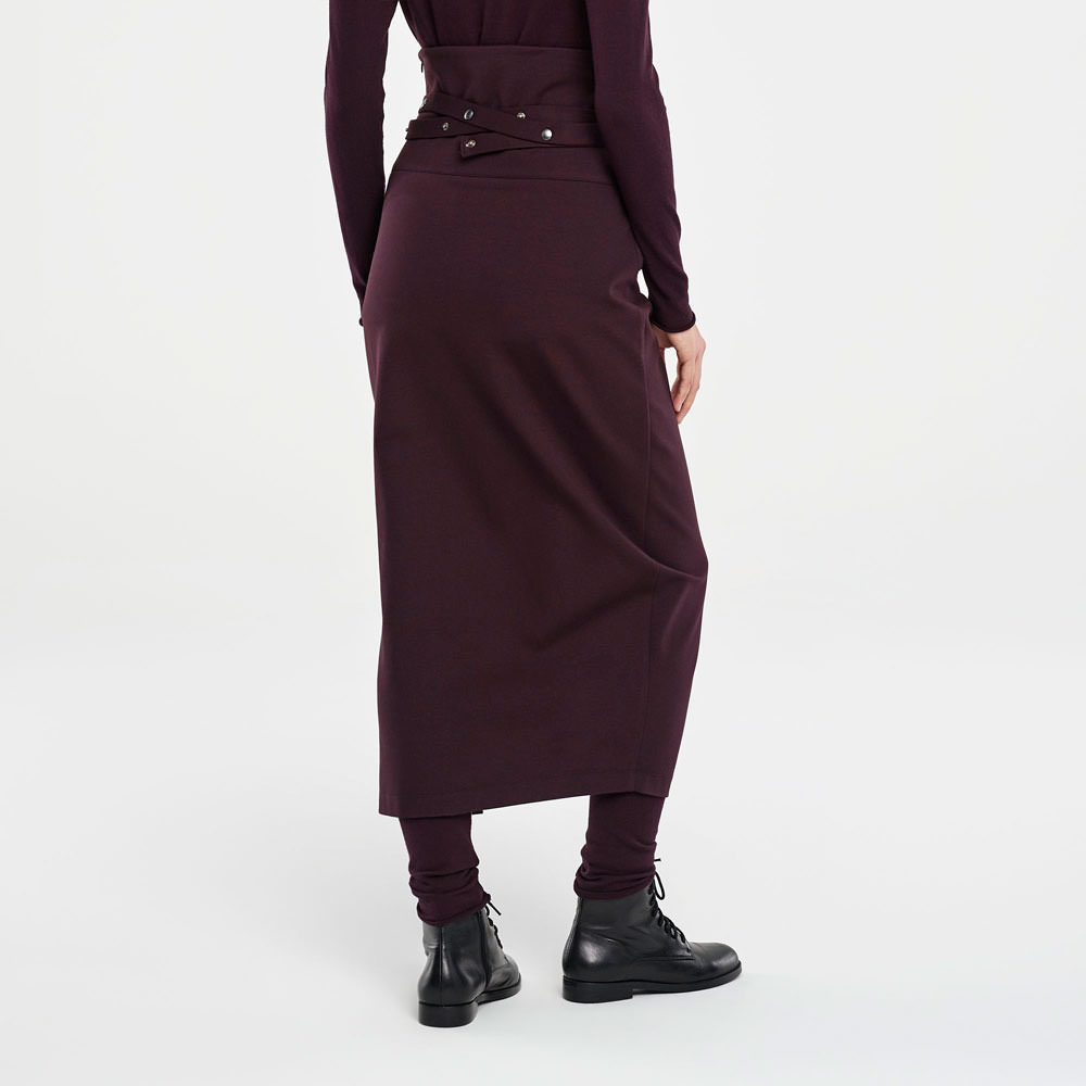 Sarah Pacini JUPE MAXI – FENTE À BOUTONS Derrière
