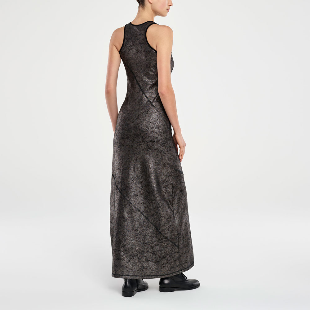 Sarah Pacini ROBE MAXI CHATOYANTE Derrière