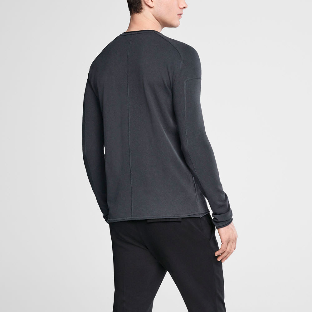 Sarah Pacini Pull ras du cou avec surcoutures Derrière