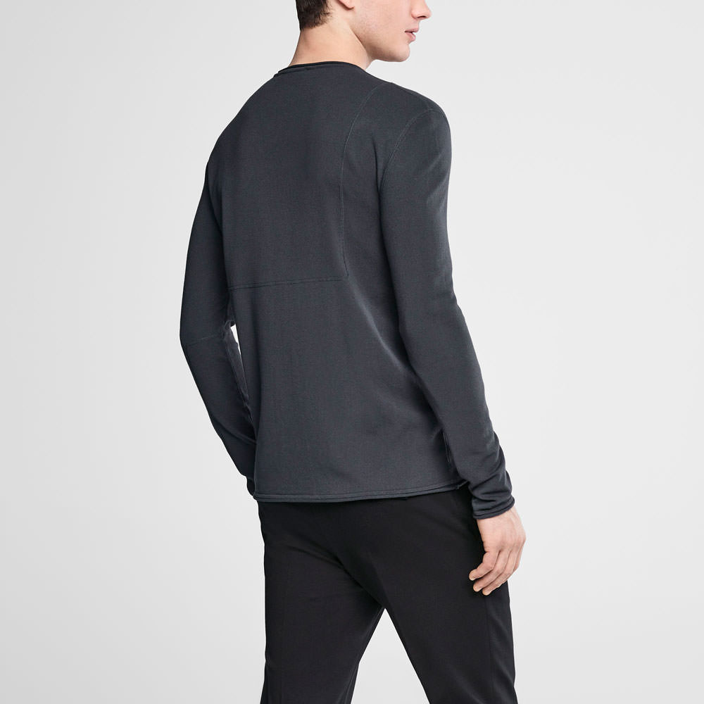 Sarah Pacini Henley sweater Back view