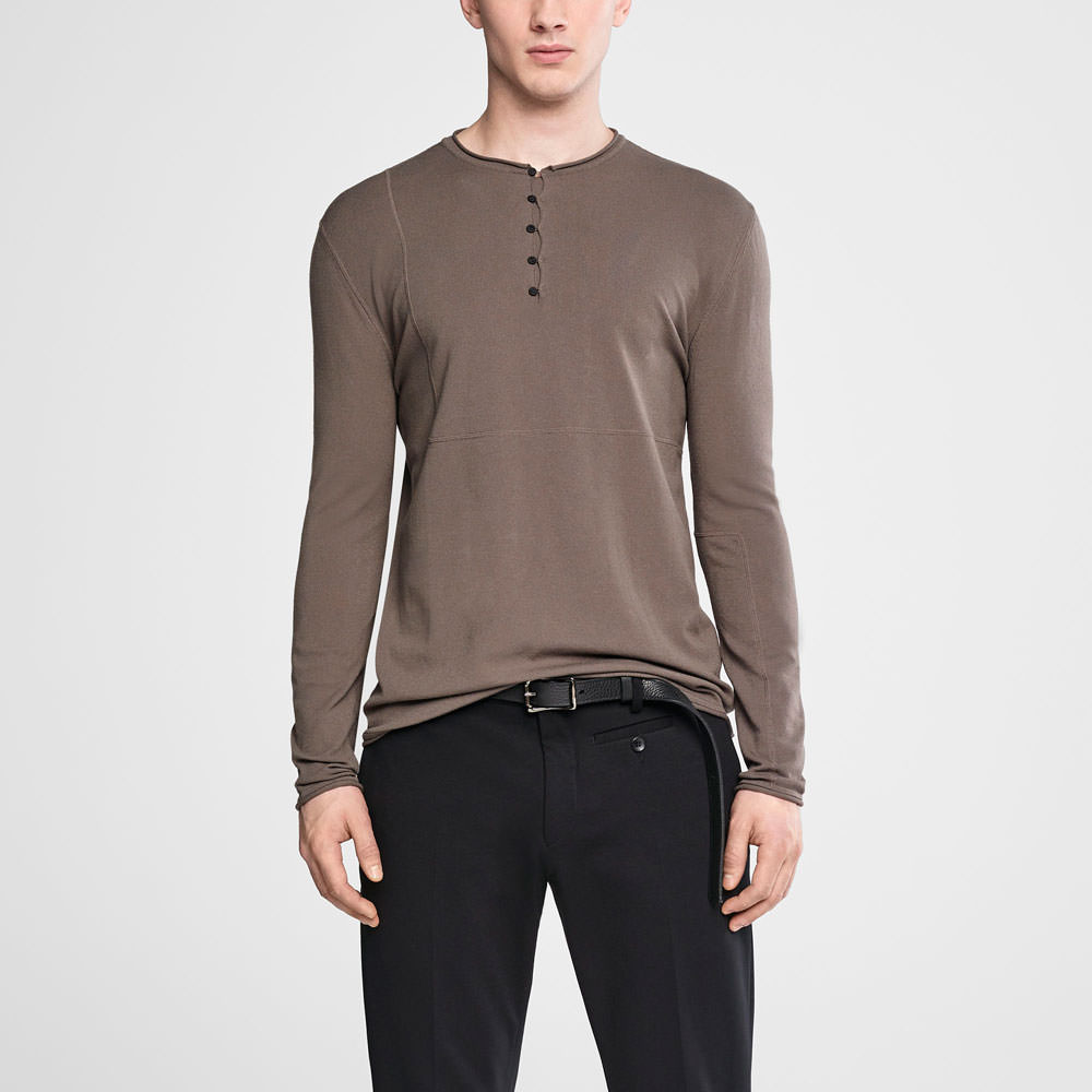 Sarah Pacini Henley sweater Front