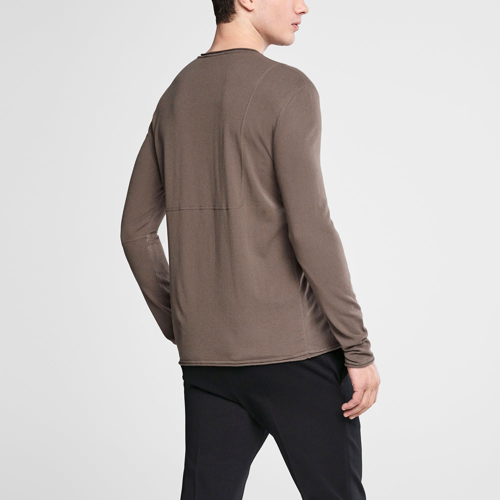 Sarah Pacini Henley sweater Back view