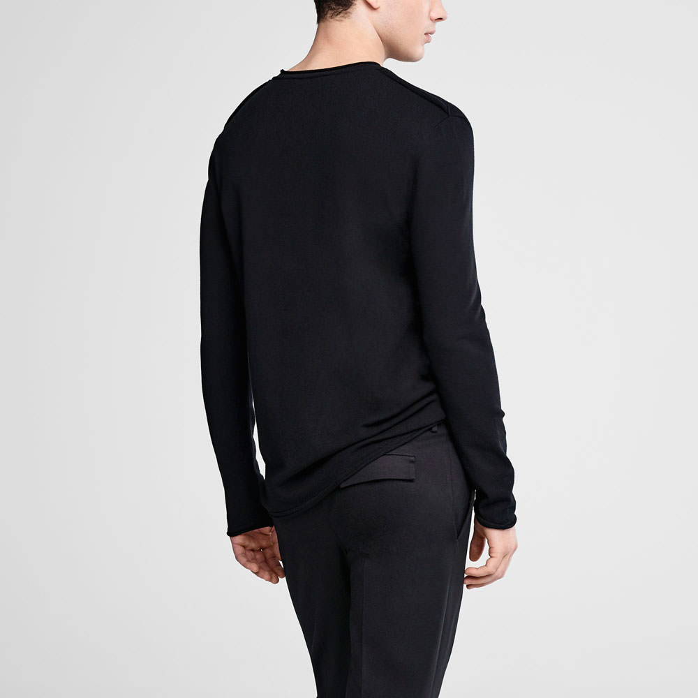 Sarah Pacini Pull ras du cou Derrière