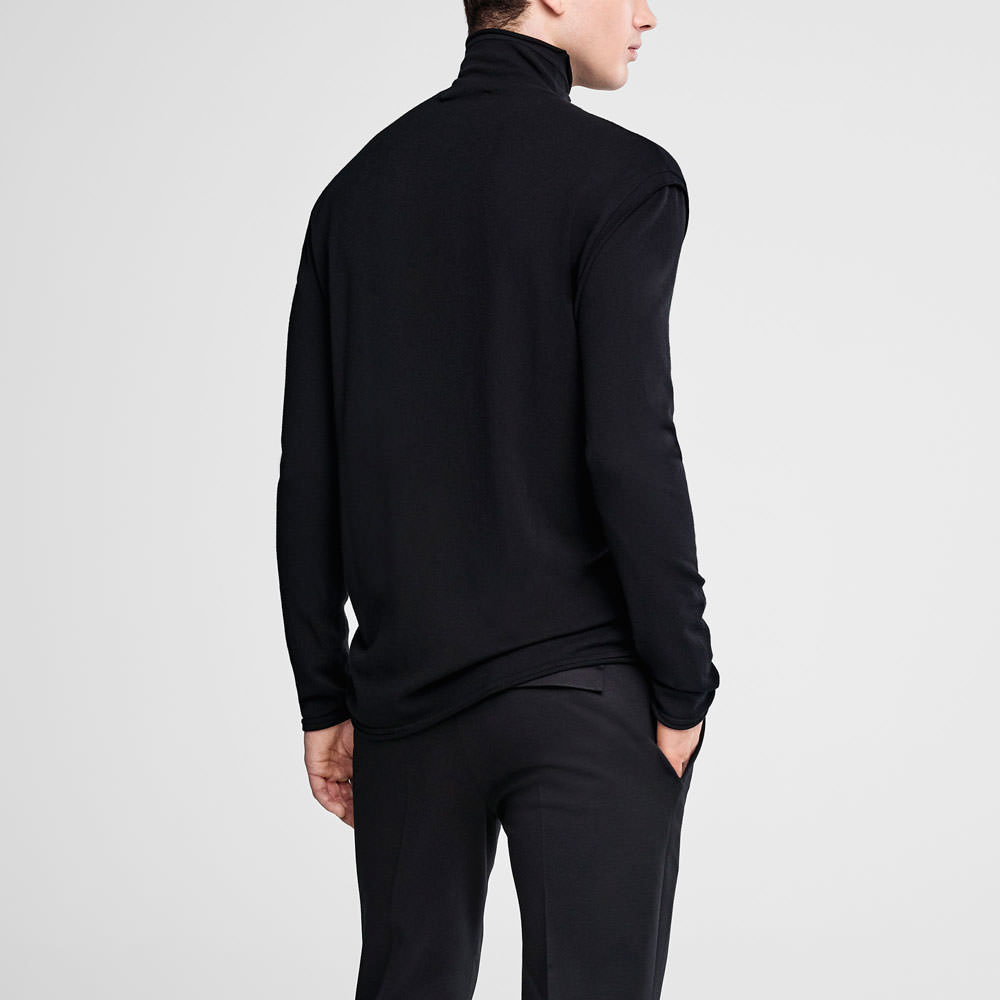 Sarah Pacini Mock neck sweater Back view