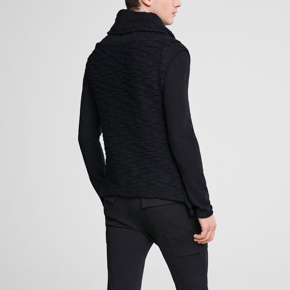 Sarah Pacini Cardigan laine sans manches Derrière