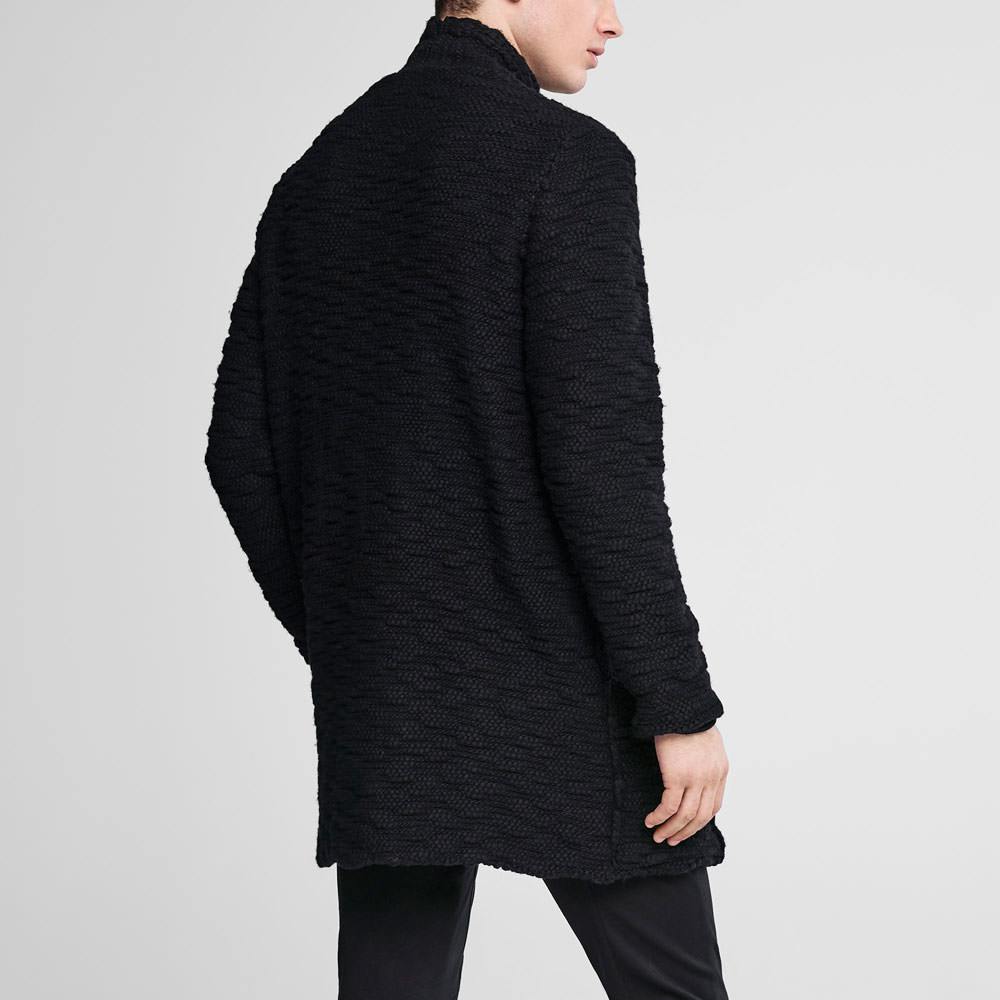 Sarah Pacini Long cardigan laine Derrière