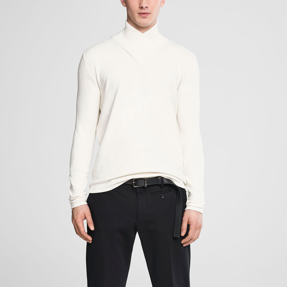 Sarah Pacini Cowl neck sweater Front