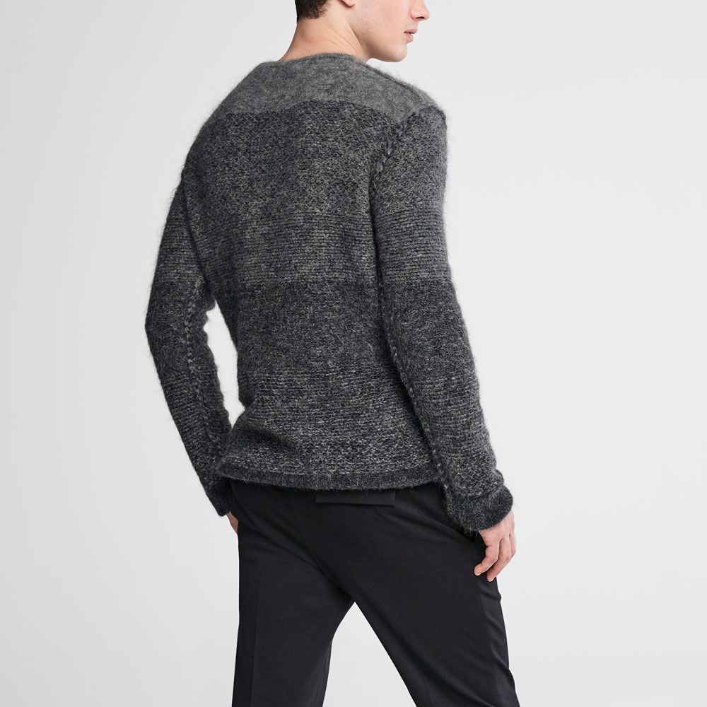 Sarah Pacini Ombré-Pullover aus Mohair - Rundhalsausschnitt Rück