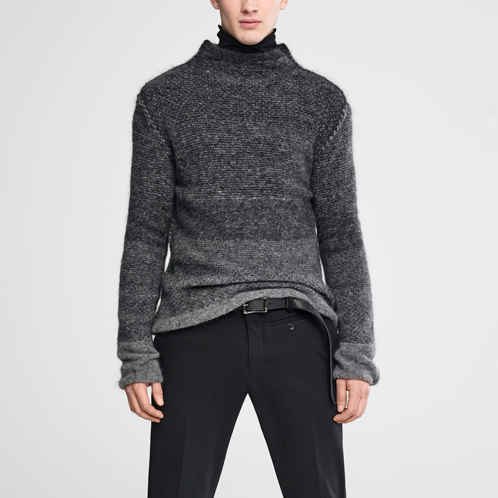 Sarah Pacini Ombré mohair sweater - funnel neck Front