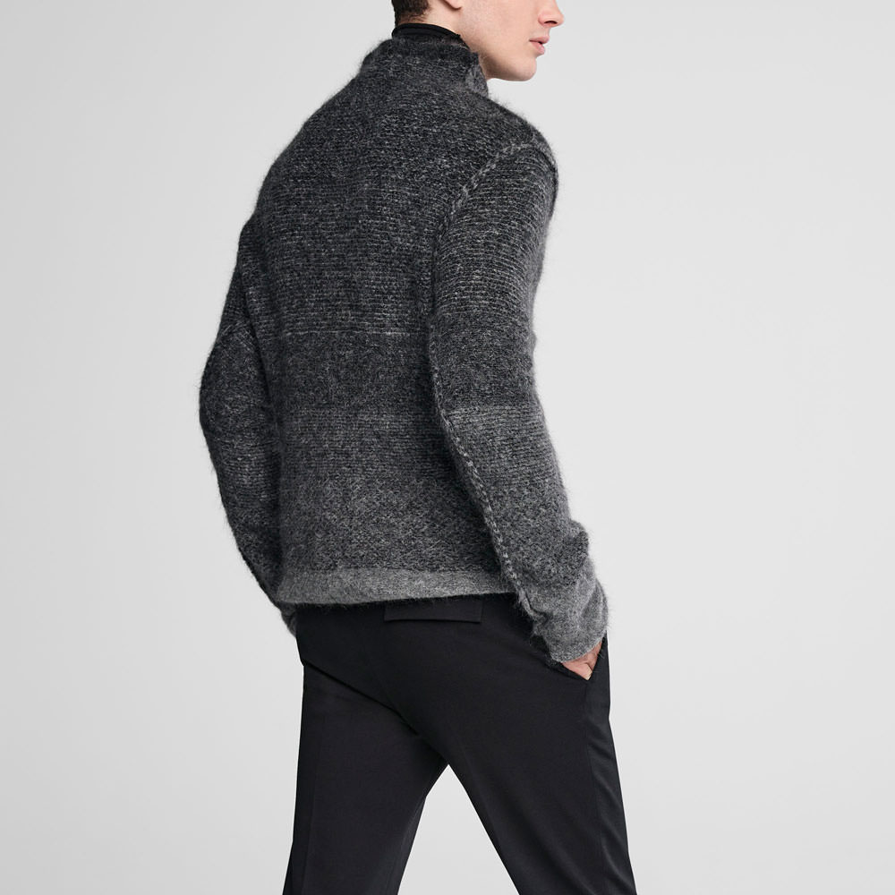Sarah Pacini Ombré mohair sweater - funnel neck Back view