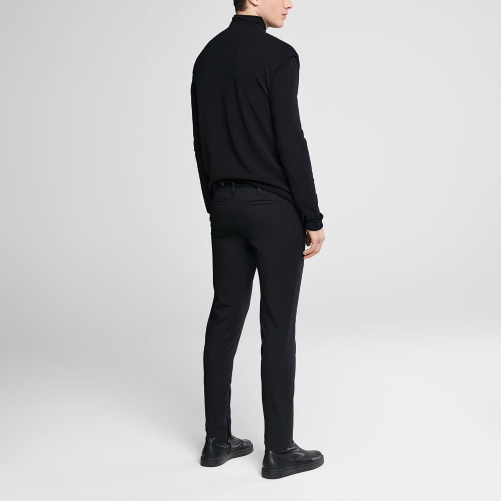 Sarah Pacini Pantalon jersey - chevilles zippées Derrière
