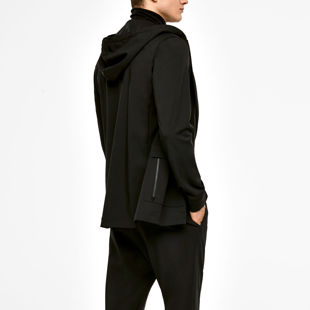 Sarah Pacini VESTE EN GABARDINE - CAPUCHE Derrière