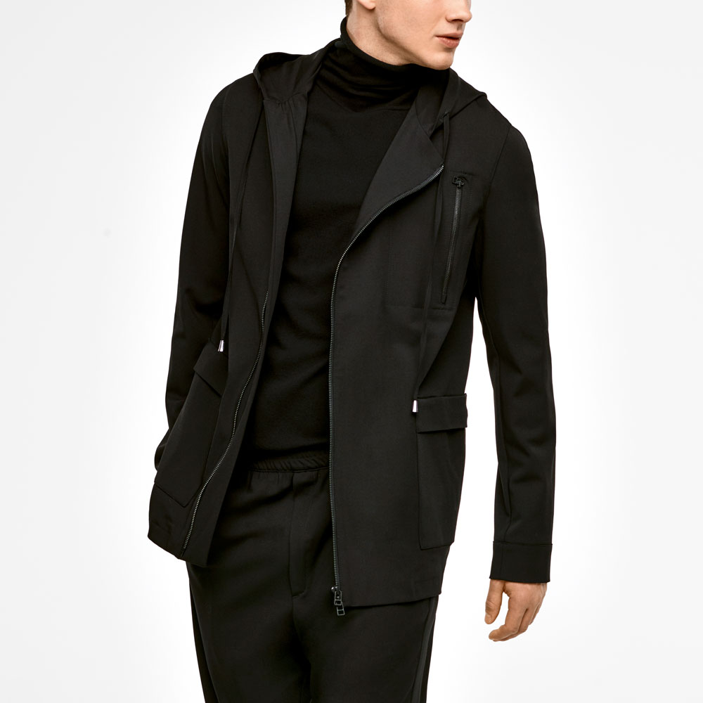 Sarah Pacini VESTE EN GABARDINE - CAPUCHE Mixé