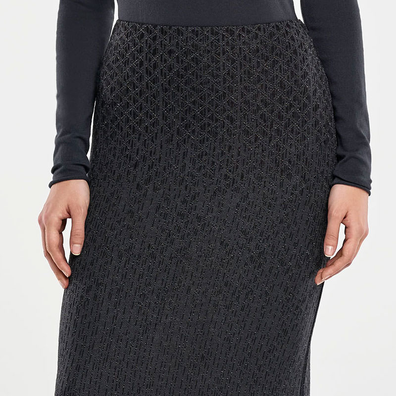 Sarah Pacini JUPE MAXI- JACQUARD De face