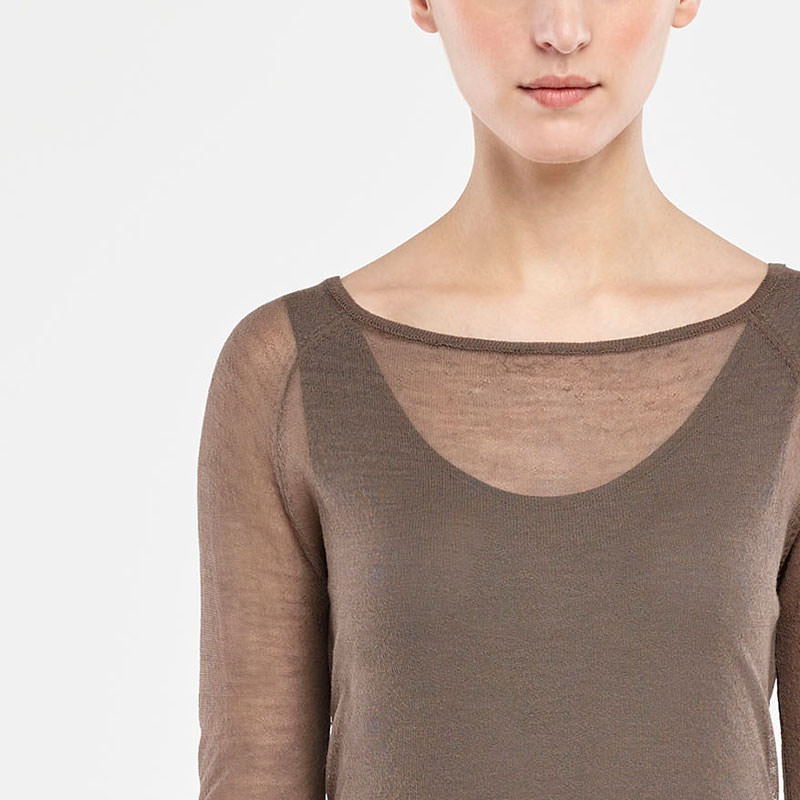 Sarah Pacini TRANSPARENTER SWEATER Vorne