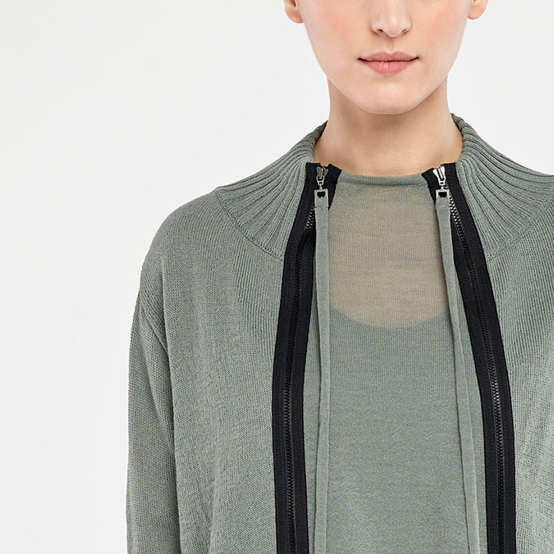 Sarah Pacini CARDIGAN COURT - PANNEAU DÉTACHABLE De face