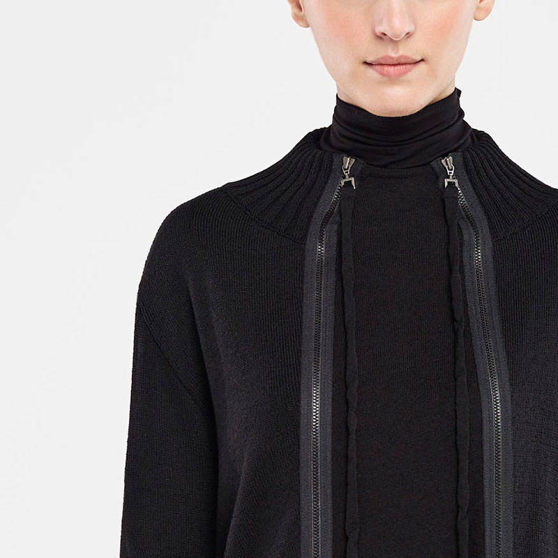 Sarah Pacini CARDIGAN LONG - PANNEAU DÉTACHABLE De face