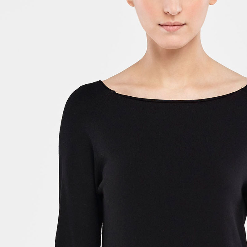 Sarah Pacini PULL COL BATEAU De face